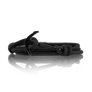 Vikings Coppia di bracciali ad Ancora Schwarz - / Braun - Gold - Ilgrandebazar