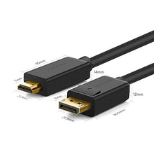 Carica l'immagine nel visualizzatore di Gallery, UGREEN Cavo DisplayPort HDMI 4K Ultra HD, Adattatore DP to Cable per 1M - Ilgrandebazar