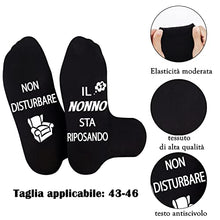 Carica l'immagine nel visualizzatore di Gallery, Merclix Regalo Nonno Natale Calzini Uomo Divertenti Cotone Antiscivolo Nonno Idee Regalo Regali Nonno Divertenti Regalo Per Nonno Compleanno Da Nipote Festa Del Papà Idee Regalo Nonni
