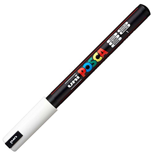 Uni-ball Posca Indicatore PC-1MR Extra Fine, Bianco - Ilgrandebazar