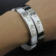 Carica l&#39;immagine nel visualizzatore di Gallery, ODETOJOY Nera Costellazione Scorpione Bracciale Uomo Acciaio Inossidabile Segno Zodiacale 12 Zodiaci bracciali Silicone astrologia Oroscopo (Acquario)