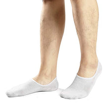 Carica l&#39;immagine nel visualizzatore di Gallery, Ueither Calzini Fantasmini da Donna, Calze 36-43, Bianca/Grigio (3 Paia Ogni) - Ilgrandebazar