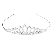 Carica l&#39;immagine nel visualizzatore di Gallery, Pixnor Wedding Tiara nuziale strass Decor Hairband capelli Clip Loop...
