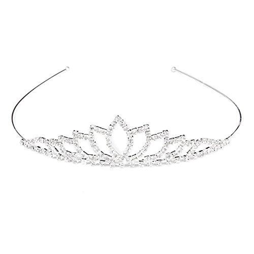 Pixnor Wedding Tiara nuziale strass Decor Hairband capelli Clip Loop...