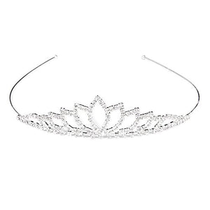 Pixnor Wedding Tiara nuziale strass Decor Hairband capelli Clip Loop...