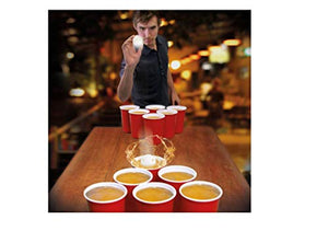 PMS 619028 36PC Beer Pong Set in Doppio Blister, Rosso - Ilgrandebazar
