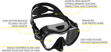Carica l&#39;immagine nel visualizzatore di Gallery, Cressi F1 Mask - Maschera Subacquea monovetro del Tipo Frameless, L, Nero