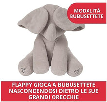 Carica l&#39;immagine nel visualizzatore di Gallery, GUND Flappy Elefantino Peluche Interattivo | Canta e parla in Italiano | Muove le orecchie | Peluche di 30.5 cm | Peluche per bambini da 10 Mesi