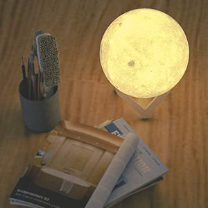 EXTSUD Lampada Lunare 3D Stampata Luna Piena Led Luce Notturna con... - Ilgrandebazar