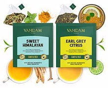Carica l&#39;immagine nel visualizzatore di Gallery, VAHDAM Migliori assortimenti di tè | 15 diverse bustine di tè assortimenti di campionari confezione regalo Variety Pack | Meglio di tè nero, tè verde, tè Oolong, tè alle erbe e tè Chai | regalo natale