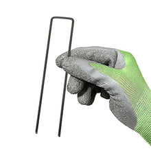 Carica l'immagine nel visualizzatore di Gallery, GardenMate 100x Picchetti di Ancoraggio Lunghi 150mm e Larghi 25mm in Filo d'Acciaio dello Spessore di 2,9mm
