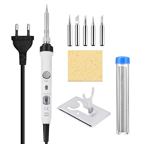 Saldatore a Stagno, SREMTCH 60W 220V Stagno per Saldatura Kit [Nuovo Design]...