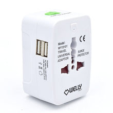 Carica l'immagine nel visualizzatore di Gallery, Adattatore universale da Viaggio compatto per prese elettriche Spine Europa...