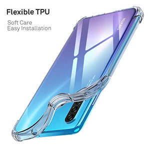 ORNARTO Cover Huawei P30 Lite, Custodia Trasparente Assorbimento Chiaro