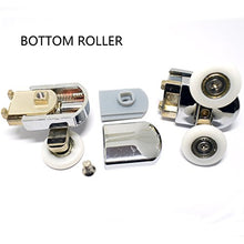 Carica l'immagine nel visualizzatore di Gallery, Set di 4 rotelle per la porta della doccia, 23 mm diametro, strumenti di...