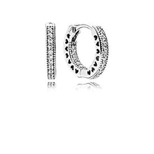 Carica l&#39;immagine nel visualizzatore di Gallery, Pandora Orecchini a Cerchio Donna argento - 296317CZ - Ilgrandebazar