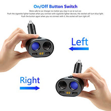 Carica l&#39;immagine nel visualizzatore di Gallery, Rocketek Caricabatteria per Auto, 80W 12V/24V USB Accendisigari Auto CCY16-EU