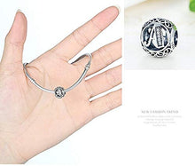 Carica l&#39;immagine nel visualizzatore di Gallery, NINGAN Vintage Ciondolo con Lettera Dell&#39;alfabeto in Argento A - Ilgrandebazar