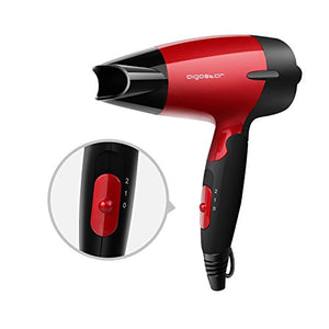 Aigostar Linda 32GQT - Asciugacapelli da viaggio, 1400W doppio voltaggio,... - Ilgrandebazar