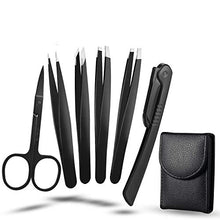 Carica l&#39;immagine nel visualizzatore di Gallery, Rymall 6PCS Set di Pinzette per Sopracciglia, Acciaio inox per...