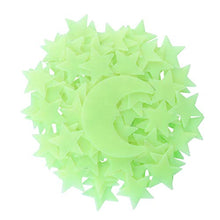 Carica l&#39;immagine nel visualizzatore di Gallery, VORCOOL Luna Stelle Fluorescenti Luminose Soffitto Stickers Murali da Giallo