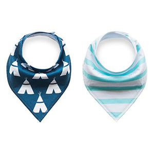 8 x Bavaglino Neonato Bambino Bandana Drool Bavaglini Cotone Assorbente Boy A - Ilgrandebazar