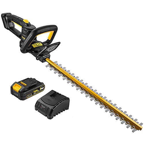 TECCPO Tagliasiepi, Tagliasiepi a Batteria Litio 18V 2.0Ah, 520mm Lama...