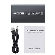 Carica l'immagine nel visualizzatore di Gallery, ESYNiC HDMI 2.0 Splitter 2 Vie Supporta 2 Way 4K 60hz HDR - Ilgrandebazar