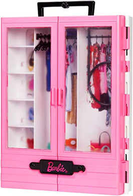 Barbie- Armadio Fashionistas Rosa con Accessori, Bambola Non Inclusa,... - Ilgrandebazar