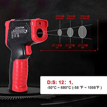 Carica l&#39;immagine nel visualizzatore di Gallery, Termometro a Infrarossi, Laser Digitale Pistola Infrarossi Range...