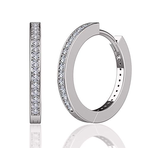 SWEETV 925 Boucles d'oreilles in argento sterling pour femmes filles Argento - Ilgrandebazar