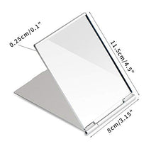 Carica l&#39;immagine nel visualizzatore di Gallery, Piccolo specchio da viaggio pieghevole portatile, tascabile Silver