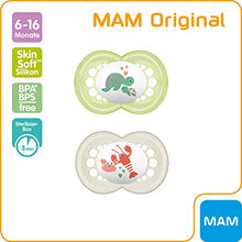 Carica l'immagine nel visualizzatore di Gallery, MAM 661723, Set di Ciucci in Silicone, 6 - 16 Mesi, 2 pz., Bianco/Verde
