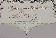 Carica l&#39;immagine nel visualizzatore di Gallery, 50 CARTE CONFEZIONE Fai da te apribile taglio laser inviti matrimonio... - Ilgrandebazar