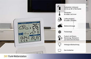 TFA Dostmann Sky Stazione meteorologica Radio, Bianco, (L) 123 x (B) 52 x... - Ilgrandebazar