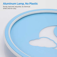 Carica l&#39;immagine nel visualizzatore di Gallery, Plafoniera Led Moderna Dimmerabile con Telecomando, Lampada Soffitto 36W Blu