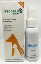Carica l'immagine nel visualizzatore di Gallery, Lesoderm Pet Spray cicatrizzante per Animali 50 ml - Cerotto Spray...