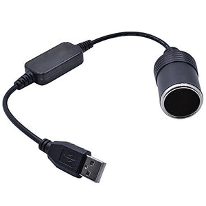 USB a maschio a 12 V auto presa accendisigari femmina convertitore