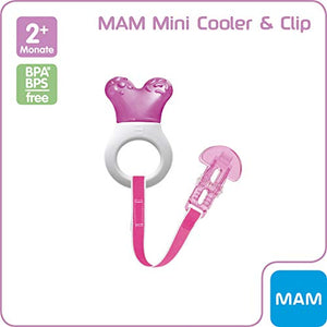 MAM 814222 - Mini Cooler & Clip, Dentaruolo rinfrescante e clip , bambina - Ilgrandebazar
