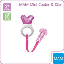 Carica l&#39;immagine nel visualizzatore di Gallery, MAM 814222 - Mini Cooler &amp; Clip, Dentaruolo rinfrescante e clip, bambina