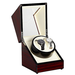 Uten watch winder Scatola orologio a carica automatica in legno per 2... - Ilgrandebazar