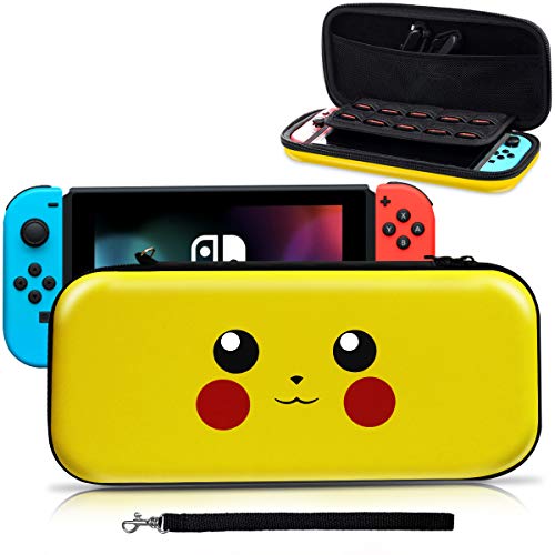 Haobuy Custodia per Nintendo Switch, [Design Let's Go limone giallo