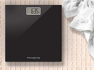 Rowenta BS1060 Premiss Bilancia Pesapersone Digitale con Piatto in Vetro Nero