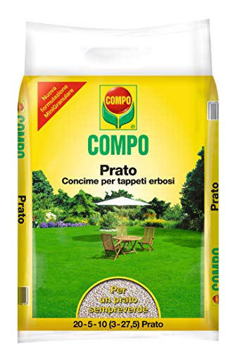 Compo, Concime Granulare Prato, per Un Manto erboso più Forte e fitto, 5 kg,...