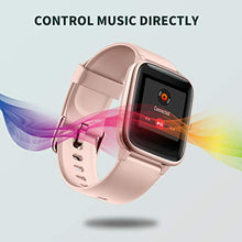 Carica l&#39;immagine nel visualizzatore di Gallery, Vigorun Smartwatch Orologio Fitness Impermeabile IP68 Uomo Donna Oro rosa