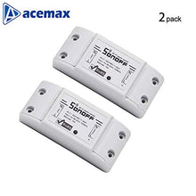 Carica l&#39;immagine nel visualizzatore di Gallery, Acemax Sonoff Smart WiFi 2 pezzi interruttore telecomando wireless,... - Ilgrandebazar
