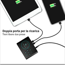 Carica l&#39;immagine nel visualizzatore di Gallery, REACHER Radiosveglia Doppia Funzione Con Porte USB di Ricarica, 6 Differenti...