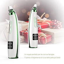 Carica l'immagine nel visualizzatore di Gallery, Aspiratore Punti Neri Professionale Rimozione di Comedone Viso Pulitore dei Pori Vacuum Ricaricabile USB Display a Schermo 5 Testine per Estrattore Comedone Brufoli Grasso 7 Aghi per l'Acne