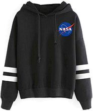 Carica l'immagine nel visualizzatore di Gallery, EMILYLE Donna Felpe con Cappuccio NASA Stampato Galaxy Planet Hoodie L, 1 Nero - Ilgrandebazar