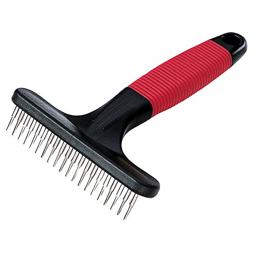 Ferplast Pettine a Rastrello per Cani Gro 5872, Denti Arrotondati Rotanti,...